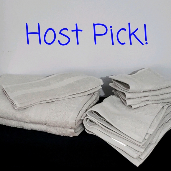 HOST PICK! 11pc Casa Platino Jade Cotton TowelSet - Picture 2 of 4